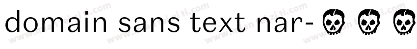 domain sans text nar字体转换